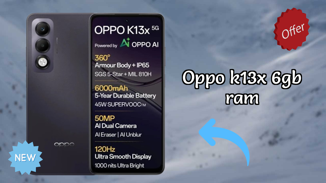 OPPO K13x 6GB RAM Price: ₹11,999 - Is It Worth Buying?