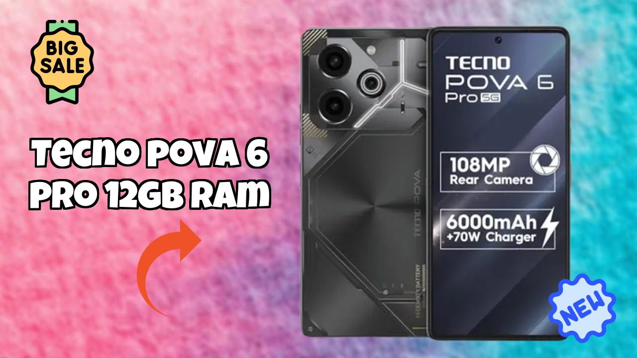 Tecno Pova 6 Pro 12GB RAM Display Technology: 6.78 Inches (17.22 Cm) Screen